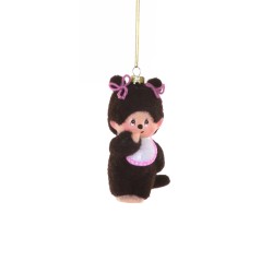 Decorazione in vetro soffiato a forma di Monchhichi con