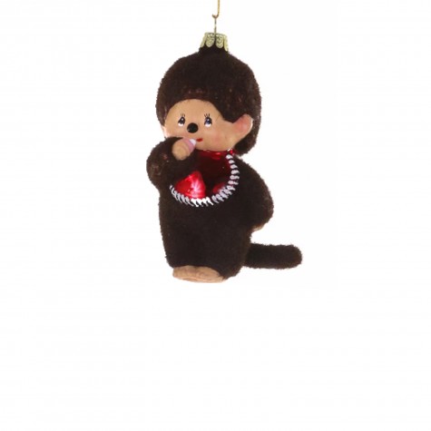 Decorazione in vetro soffiato a forma di Monchhichi |