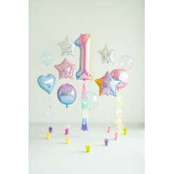 Palloncino compleanno numero 1 iridescente | Gallinasmilza 2