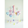 Palloncino compleanno numero 1 iridescente | Gallinasmilza