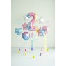 Palloncino compleanno numero 2 iridescente | Gallinasmilza