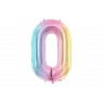 Palloncino compleanno numero 0 iridescente | Gallinasmilza