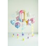 Palloncino compleanno numero 0 iridescente | Gallinasmilza