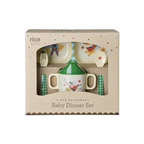 Set pappa in melamina a quadretti...