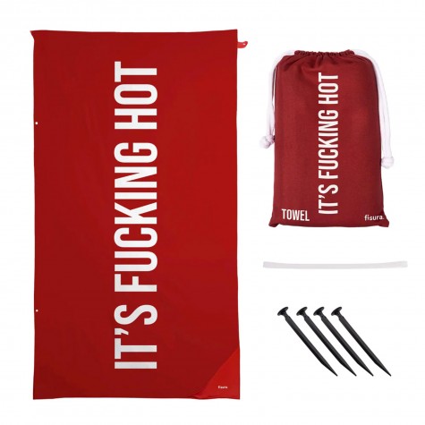 Telo mare in microfibra rosso It's...