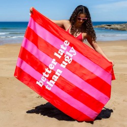 Telo mare in microfibra Better Late Than Ugly | Gallinasmilza 2