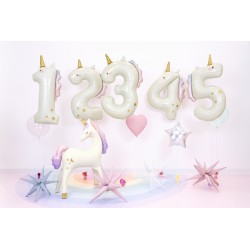 Palloncino compleanno numero 4 unicorno | Gallinasmilza 2