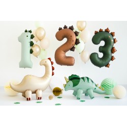 Palloncino compleanno numero 3 dinosauro | Gallinasmilza 2