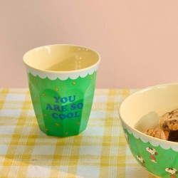Bicchiere medio verde con Snoopy Joe Cool | Gallinasmilza 2