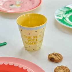 Bicchiere medio in melamina con Snoopy sulla cuccia | 2