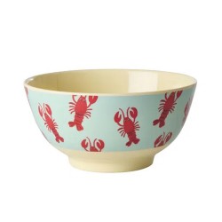 Tazza grande da colazione azzurra con aragoste | Gallinasmilza