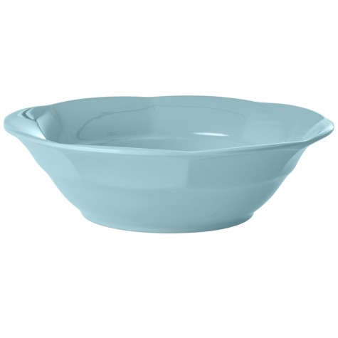 Piatto fondo in melamina celeste | Gallinasmilza