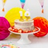 Candelina di compleanno arcobaleno numero 9 | Gallinasmilza