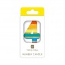 Candelina di compleanno arcobaleno numero 4 | Gallinasmilza