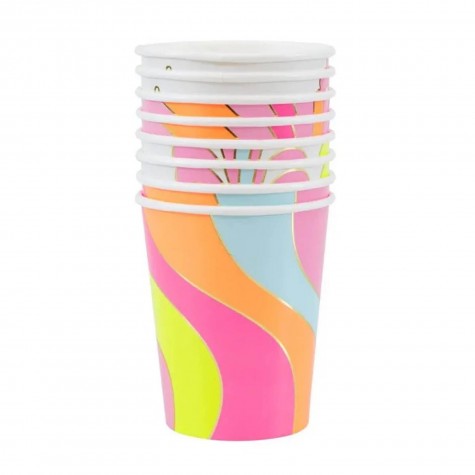 Bicchieri di carta Flower Power | Gallinasmilza