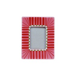 Cornice portafoto a righe rosa | Gallinasmilza