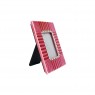 Cornice portafoto a righe rosa | Gallinasmilza