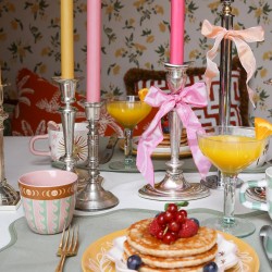 Bicchiere in ceramica con lune e onde | Gallinasmilza 2