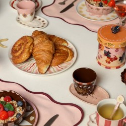 Piatto piano in ceramica con sole | Gallinasmilza 2