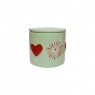 Barattolino in ceramica con occhio e cuori | Gallinasmilza