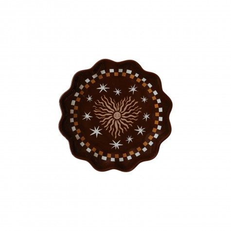 Piattino decorativo in ceramica con cuore e stelle |