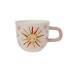 Tazza in ceramica con sole e stelle | Gallinasmilza
