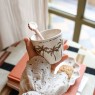 Bicchiere in ceramica con palme | Gallinasmilza