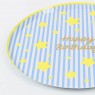 Piattini di carta Happy Birthday con stelle | Gallinasmilza