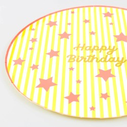 Piattini di Carta Colorati Compleanno | Gallinasmilza 2