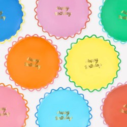 Piattini di Carta  Happy Birthday | Gallinasmilza