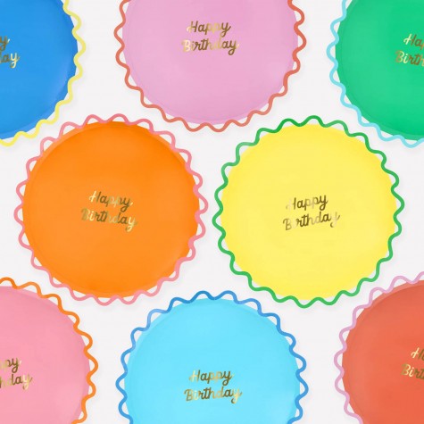 Piattini di Carta  Happy Birthday | Gallinasmilza