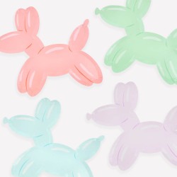 Piatti di carta a forma di cane palloncino | Gallinasmilza