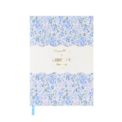 Taccuino Liberty a Fiori - Blu | Gallinasmilza