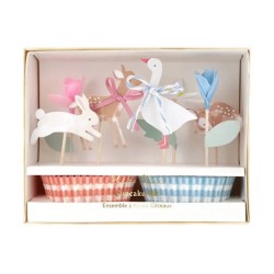 Kit per Cupcake Animali Bosco | Gallinasmilza