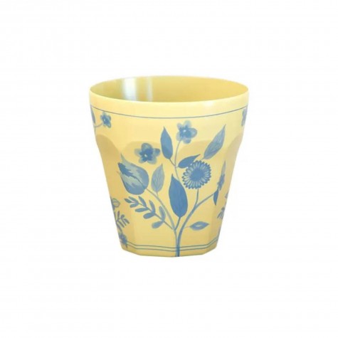 Bicchiere Giallo Fiori Melamina | Gallinasmilza