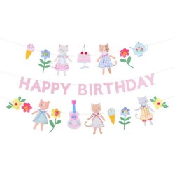 Set festoni di carta a tema gattini | Gallinasmilza