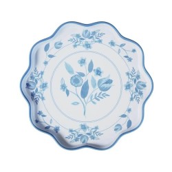 Piattino Melamina Fiori Blu | Gallinasmilza