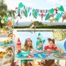 Decorazioni di carta a forma di animali della giungla |