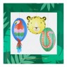 Decorazioni di carta a forma di animali della giungla |