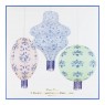 Set 3 Lanterne di Carta Decorative Blu | Gallinasmilza