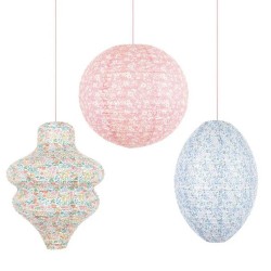 Decorazioni di carta floreali color pastello | Gallinasmilza