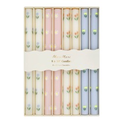 Candele da tavolo floreali | Gallinasmilza