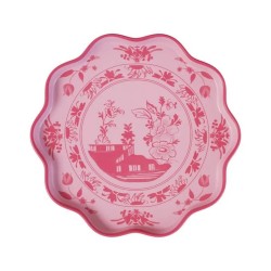 Piattino Melamina Rosa Decorato| Gallinasmilza