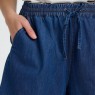 Pantaloncini scalloped da donna in denim blu | Gallinasmilza