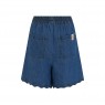 Pantaloncini scalloped da donna in denim blu | Gallinasmilza