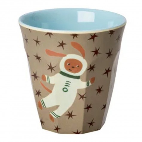 Bicchiere piccolo con cane astronauta...