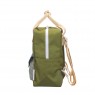 Zainetto bimbo in materiale riciclato verde oliva |