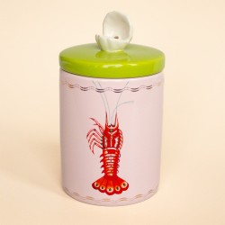 Barattolo in gres rosa con...