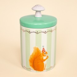 Barattolo in gres a righe...