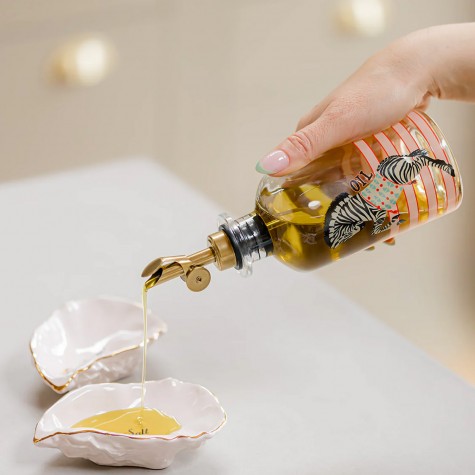 Set oliera+acetiera in vetro con...